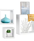 Five Simply Smart Set 3 Würfelwandregale drei Größen aus weißem MDF EAN 3560234489806