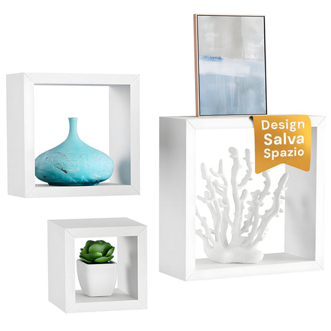 Five Simply Smart Set 3 Würfelwandregale drei Größen aus weißem MDF EAN 3560234489806