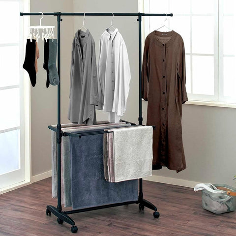 bild-2-five-simply-smart-verstellbarer-kleiderständer-mit-kleiderstange-und-rollen-145x41x160cm-ean-3560232667800