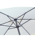 Garden Friend quadratischer Sonnenschirm 3 x 3 m weiß Polyester 27 h m EAN 8023755007225