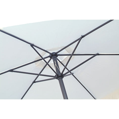 Garden Friend quadratischer Sonnenschirm 3 x 3 m weiß Polyester 27 h m EAN 8023755007225