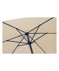 Garden Friend Quadratischer Sonnenschirm 3x3 m aus ecrufarbenem Polyester 27H M EAN 8023755051594