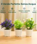 Garden Friend Set aus 3 künstlichen Zimmerpflanzen mit modernen Töpfen für Haus oder Büro EAN 8023755068431