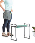 bild-2-innovagoods-klappbare-gartenbank-mit-tasche-für-gartenwerkzeuge-60x49x275cm-ean-8435527821616