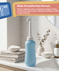 Keiki tragbares Wochenbett Bidet aus EVA 450 ml mit abgewinkelter 60 Grad Düse und Rückholfunktion EAN 8056590110126