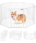 Bild-2-King-Collection-Sicherheitslaufstall-für-Kinder-mit-Metalltür-119x5x74cm-weiß-EAN-8023755056308