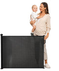 Bild-2-King-Collection-Sicherheitsgitter-für-Kinder-mit-ausziehbarem-Netz-130x8x88cm-schwarz-EAN-8023755055158