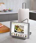 Bild-2-Metaltex-Küchenrollenhalter-mit-Tablet-Halterung-13x19x32cm-EAN-8002523529145