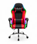 Nexor ergonomischer Gaming-Stuhl mit RGB-Beleuchtung und Massage-Lendenkissen, verstellbarer Bürosessel mit Fernbedienung EAN 8056819078855