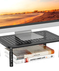 Bild-2-omega-verstellbarer-Monitorständer-für-den-Schreibtisch-aus-Kunststoff-und-Stahl-max-20-kg-EAN-8054134478640