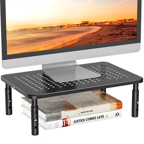 Bild-2-omega-verstellbarer-Monitorständer-für-den-Schreibtisch-aus-Kunststoff-und-Stahl-max-20-kg-EAN-8054134478640