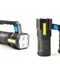 bild-2-omega-camping-taschenlampe-4-led-180lm-mit-seitenlicht-150lm-wiederaufladbar-usb-ean-8053340478369