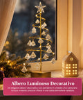 saint joy albero di natale luminoso da tavolo con filo di rame e cristalli ean 8050043128287