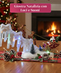 Saint Joy Weihnachtskarussell mit LED Lichtern Musik und Bewegung L29xB6xH29cm EAN 8053482251882