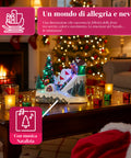 Saint Joy animiertes Weihnachtsdorf Glimmerpine mit LED Lichtern Musik und beweglicher Bahn EAN 8050043127464