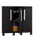 Bild-2-toomax-niedriger-Schrank-mit-3-Türen-und-2-verstellbaren-Einlegeböden-97x37x93cm-EAN-8009371021814