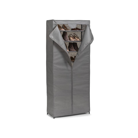 Bild-2-Zeller-Schuhschrank-aus-grauem-Stoff-mit-Reißverschluss-EAN-4003368146164