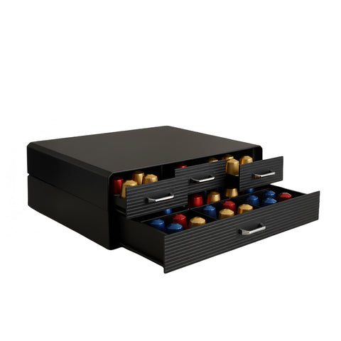 avilia home Organizer für Kaffeepads und Kapseln mit 4 Schubladen platzsparendes Design EAN 8052879010583