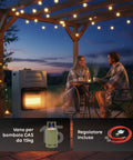 wintem buddy faltbarer Gasheizer 42 kW mit 3 Heizstufen EAN 8052286432039