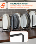 avilia home platzsparende vertikale Geschirrabtropfgestelle Set mit 4 Metallteilen 2 Größen platzsparend EAN 8052879010972