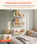 avilia home set 3 Wandregale für Kinder aus robustem Holz 40x12 cm Tragfähigkeit 3kg ean 8052879011672