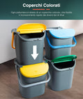 Bild-3-belli-e-forti-Set-3-stapelbare-Mülleimer-Mülltrennung-30l-EAN-8001499001587