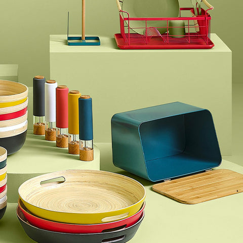 Bild-3-five-simply-smart-Brotkasten-und-Schneidebrett-37-cm-petrolblau-EAN-3560237597850