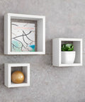 Five Simply Smart Set 3 Würfelwandregale drei Größen aus weißem MDF EAN 3560234489806