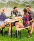 Bild-3-Garden-Friend-Set-Tisch-und-2-klappbare-Bänke-für-den-Außenbereich-aus-Holz-EAN-8023755042530
