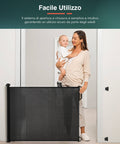 Bild-3-King-Collection-Sicherheitsgitter-für-Kinder-mit-ausziehbarem-Netz-130x8x88cm-schwarz-EAN-8023755055158