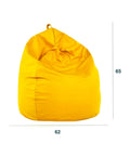 Bild-3-King-Collection-Sitzsack-aus-Nylon-65x62cm-gelb-EAN-8023755045937