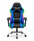 Nexor ergonomischer Gaming-Stuhl mit RGB-Beleuchtung und Massage-Lendenkissen, verstellbarer Bürosessel mit Fernbedienung EAN 8056819078855