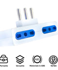 Bild-3-Omega-Adapter-4-Steckdosen-Bipasso-1016A-2P+T-Stecker-S17-16A-weiß-EAN-8051191550524