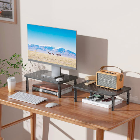 Bild-3-omega-verstellbarer-Monitorständer-für-den-Schreibtisch-aus-Kunststoff-und-Stahl-max-20-kg-EAN-8054134478640