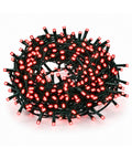 saint joy catena luminosa 180 led programmabile per interno esterno luci di natale con 8 giochi luce 7 colori disponibili cavo verde e trasformatore incluso ean 8056819081411