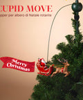 Bild-3-Saint Joy Christbaumspitze mit Stern und drehendem Schlitten-EAN-8050043127143