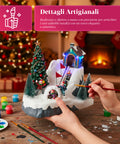 Saint Joy animiertes Weihnachtsdorf Glimmerpine mit LED Lichtern Musik und beweglicher Bahn EAN 8050043127464