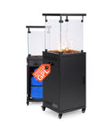 Wintem Gas-Feuerstelle für den Außenbereich mit Lavastein und Rädern 12 kW EAN 8052286432114