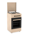 Wintem Gaskocher 50x50 cm mit 49-Liter-Gasofen 4 Brenner mit unterschiedlicher Leistung Sicherheitsventilen und Abdeckung EAN 8056819078930
