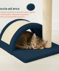 puppy lovers 50 cm hoher Kratzbaum für Katzen mit Sisalbogen und hängendem Spielzeug EAN 8054806950641