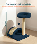puppy lovers 50 cm hoher Kratzbaum für Katzen mit Sisalbogen und hängendem Spielzeug EAN 8054806950641