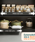 avilia home ausziehbarer Organizer für Schubladen und Vorratskammer verstellbares Mehrzwecktablett EAN 8052879011818
