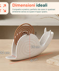 Avilia Home Räucherspiralenhalter in Schneckenform Halterung für Mückenspiralen aus ABS mit Ascheauffangschale universelles wiederverwendbares Design Maße 18 x 32 x 7,5 cm EAN 8052879014048
