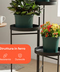 avilia home Blumentopfständer aus Eisen mit 3 Etagen 20 cm Pflanzenständer für den Innenbereich ean 8056819053227