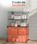 Avilia Home modulares Gitterregal mit 4 Ablagen vielseitiger und robuster Organizer EAN 8056819052879