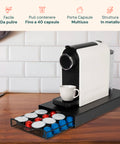 Avilia Kapselhalter 2 in 1 kompatibel mit Nespresso und A Modo Mio mit Maschinenbasis EAN 8015361084738