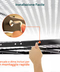 Avilia verstellbares Stahlregal für die Decke 183x91 cm Tragfähigkeit 200 kg EAN 8052879010149