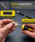 Daimann professionelles magnetisches Schraubendreher Set 43 teilig mit Koffer Schraubendreher Set mit Magnetisierer und Entmagnetisierer rutschfesten Bits und ergonomischem Griff EAN 8056590070451