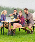 Bild-4-Garden-Friend-Set-Tisch-und-2-klappbare-Bänke-für-den-Außenbereich-aus-Holz-EAN-8023755042530