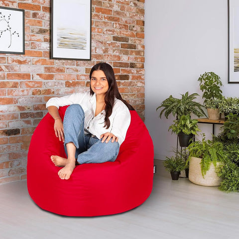 Bild-4-King-Collection-Sitzsack-aus-Nylon-65x62cm-rot-EAN-8023755045944